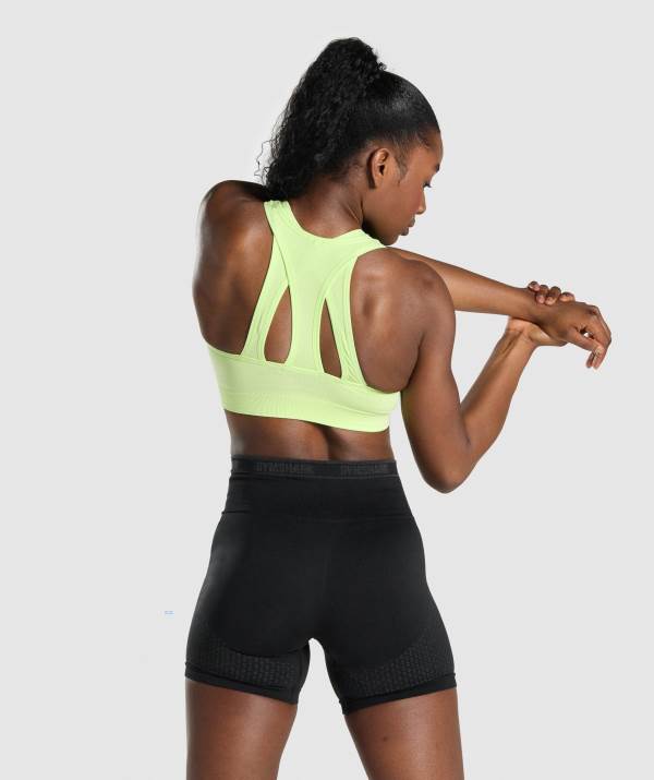 Damske Športové Podprsenky Gymshark Apex Seamless Zelene Svetlo / Zelene | ZR9028174